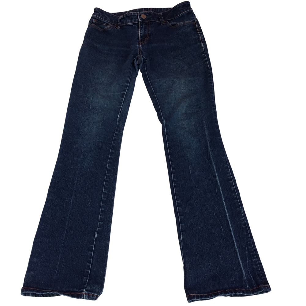 Banana Republic Womens Dark Wash Bootcut Jeans Size 27/4 Stretch Denim Blue